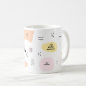 私の小さな肯定マグカップ コーヒーマグカップ (正面右)