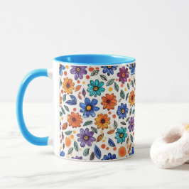 私の小さな花のマグカップ マグカップ