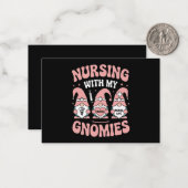 私の小人たちと看護 小人の看護師生活 バレンタイン ノートカード (正面/裏面インサイチュ)
