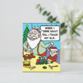 私の小妖精や小人に触れて下さい シーズンポストカード (スタンド正面)