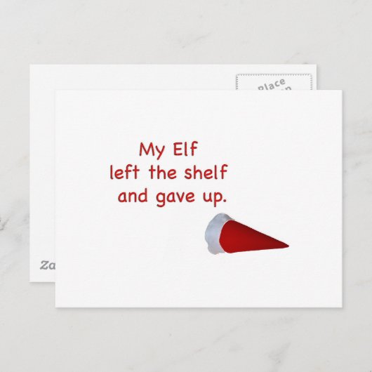 私の小妖精や小人は棚を残し、あきらめました ポストカード (正面/裏面)