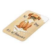 私の小柄なブラバン食べコン私の宿題 マグネット (左側)