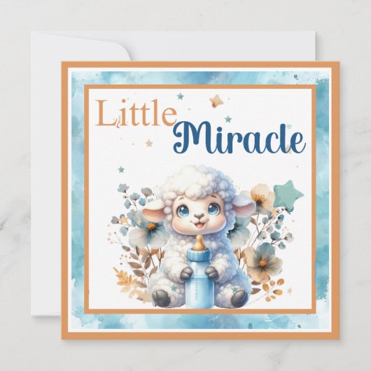 私の小羊 サンキューカード (正面)