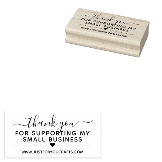 私の小規模企業のウェブサイトをサポートしてくれてありがとう ラバースタンプ (押印)