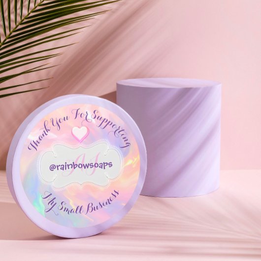 私の小規模企業のハートをサポートしてくれてありがとう ラウンドシール