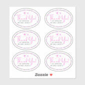 私の小規模企業をサポートしてくれてありがとう シール (シート)