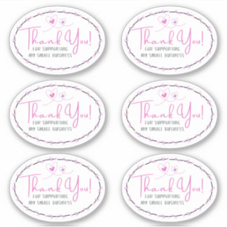 私の小規模企業をサポートしてくれてありがとう シール