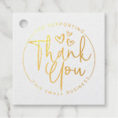 私の小規模企業をサポートしてくれてありがとう フェイバータグ (正面)