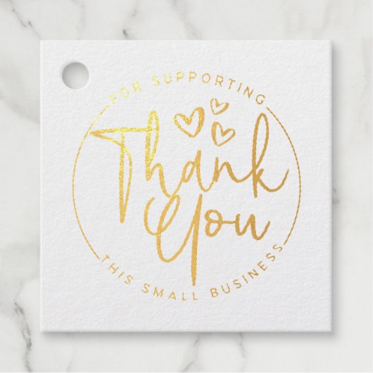 私の小規模企業をサポートしてくれてありがとう フェイバータグ (正面)