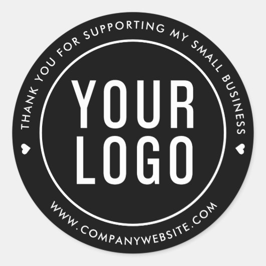 私の小規模企業をサポートしてくれてありがとう ラウンドシール (正面)