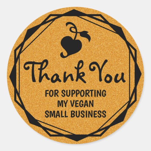 私の小規模企業をサポートしてくれてありがとう ラウンドシール (正面)