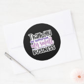 私の小規模企業をサポートしてくれてありがとう ラウンドシール (封筒)