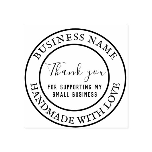 私の小規模企業をサポートしてくれてありがとう ラバースタンプ (インプリント)