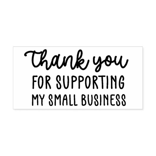 私の小規模企業をサポートしてくれてありがとう ラバースタンプ (インプリント)