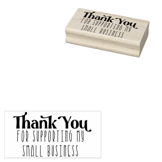 私の小規模企業をサポートしてくれてありがとう ラバースタンプ (押印)