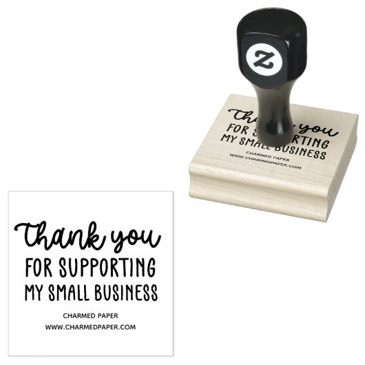 私の小規模企業をサポートしてくれてありがとう ラバースタンプ (押印)