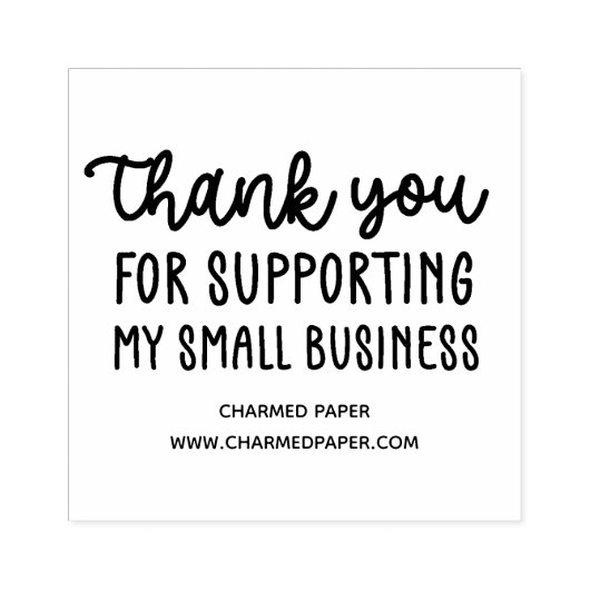 私の小規模企業をサポートしてくれてありがとう ラバースタンプ (インプリント)