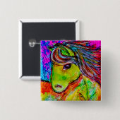 私の少しネオン子馬 缶バッジ (正面&裏面)