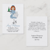 私の少し未来のウェートレスのお母さんカード コーリングカード (正面/裏面)