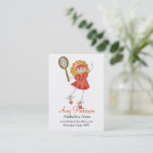 私の少し未来のテニス選手のお母さんカード コーリングカード (スタンド正面)