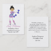 私の少し未来の健康のインストラクターのお母さんカード コーリングカード (正面/裏面)