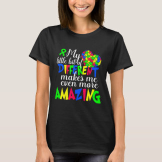 私の少し自閉症違うを認識する Tシャツ