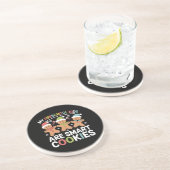 私の就学前の子供は頭が切れるCookie先生クリスマス コースター (側面)