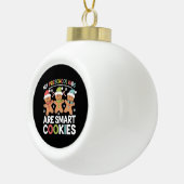 私の就学前の子供は頭が切れるCookie先生クリスマス セラミックボールオーナメント (右)
