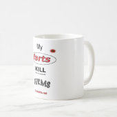 私の屁の殺害の細菌。 (マグ) コーヒーマグカップ (正面右)