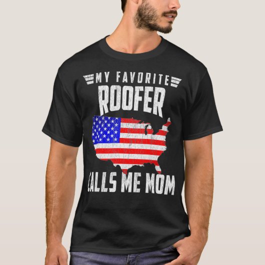 私の屋上お気に入りのの女性は私をMom USA America Tシャツ (正面)