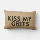 私の屑のバーラップに接吻して下さい ランバークッション (裏面)