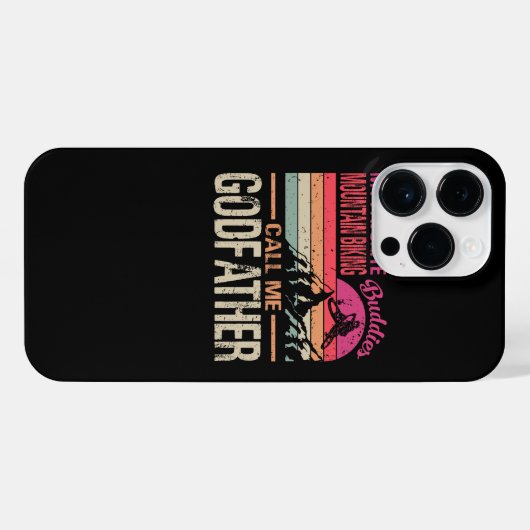 私の山お気に入りののサイクリング仲間は私をgodfatと呼ぶ iPhoneケース (裏面横)
