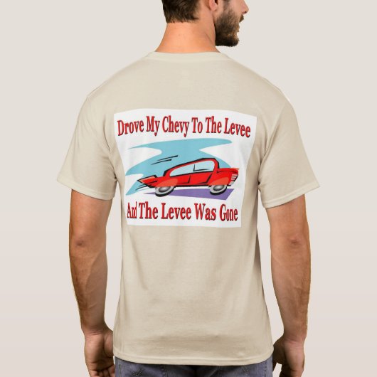 私の山羊を堤防に向けて運転し、堤防は消えた Tシャツ (裏面)