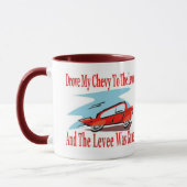 私の山羊を堤防まで追い、堤防は消えた マグカップ (左)