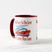 私の山羊を堤防まで追い、堤防は消えた マグカップ (正面左)