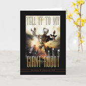 私の巨大なロボットのグリーティングカードにそれを伝える カード (黄色い花)