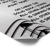 私の希望はキリスト教の賛美歌に基づいている ポスター (角)