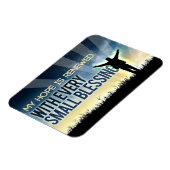 「私の希望は更新される」モチベーション肯定フレキシ マグネット (左側)