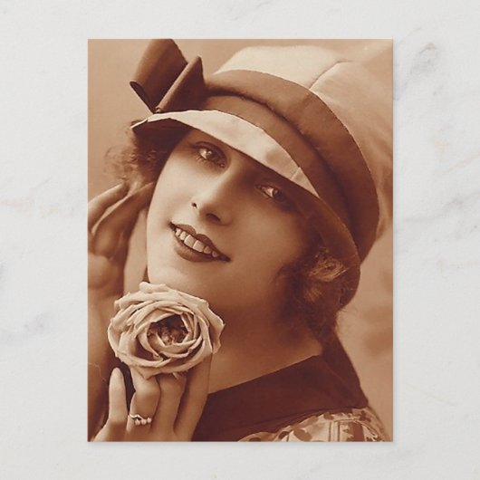 私の帽子が好き ポストカード (正面)