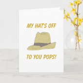 私の帽子のオフフェドーラ カード (黄色い花)