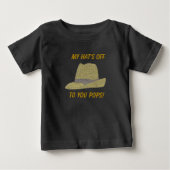 私の帽子のオフフェドーラ ベビーTシャツ (正面)