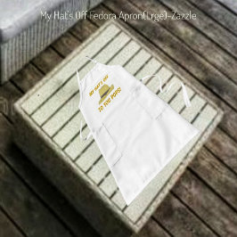 私の帽子のオフフェドーラ ロングエプロン