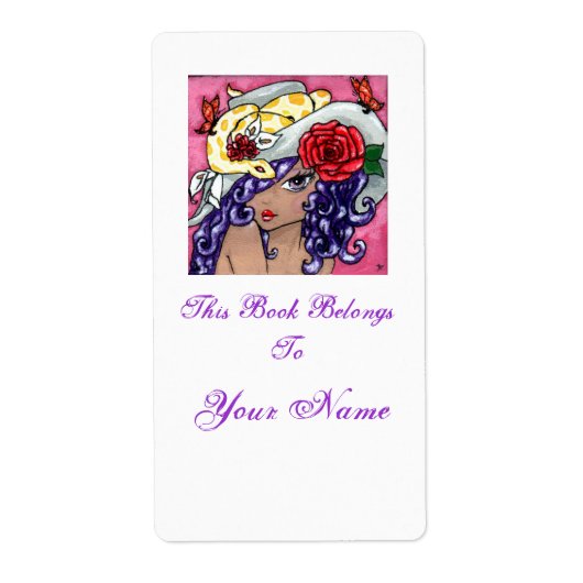 「私の帽子は素晴らしい！」 蔵書票 (正面)