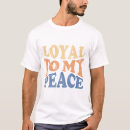 私の平和に忠実なメンズTシャツ Tシャツ