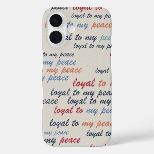 私の平和に忠実 iPhone 16ケース Case-Mate iPhoneケース (裏面)
