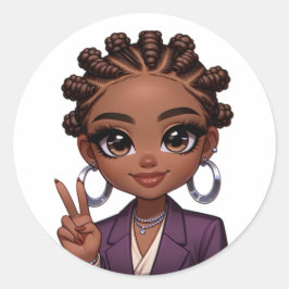 私の平和の価値がないホームガール ラウンドシール