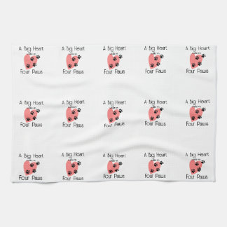私の平和は4つの足に残る – かわいいペットの恋人引用文 キッチンタオル