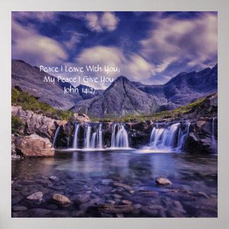 私の平和よ与えり、ヨハネ14:27油を注いだ預言者 ポスター