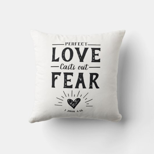 私の平和を恐れな与えい/完璧な愛 クッション (裏面)