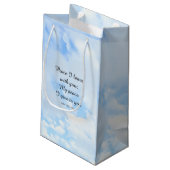 私の平和与え雲の中であなた聖書の聖句 スモールペーパーバッグ (裏面アングル)